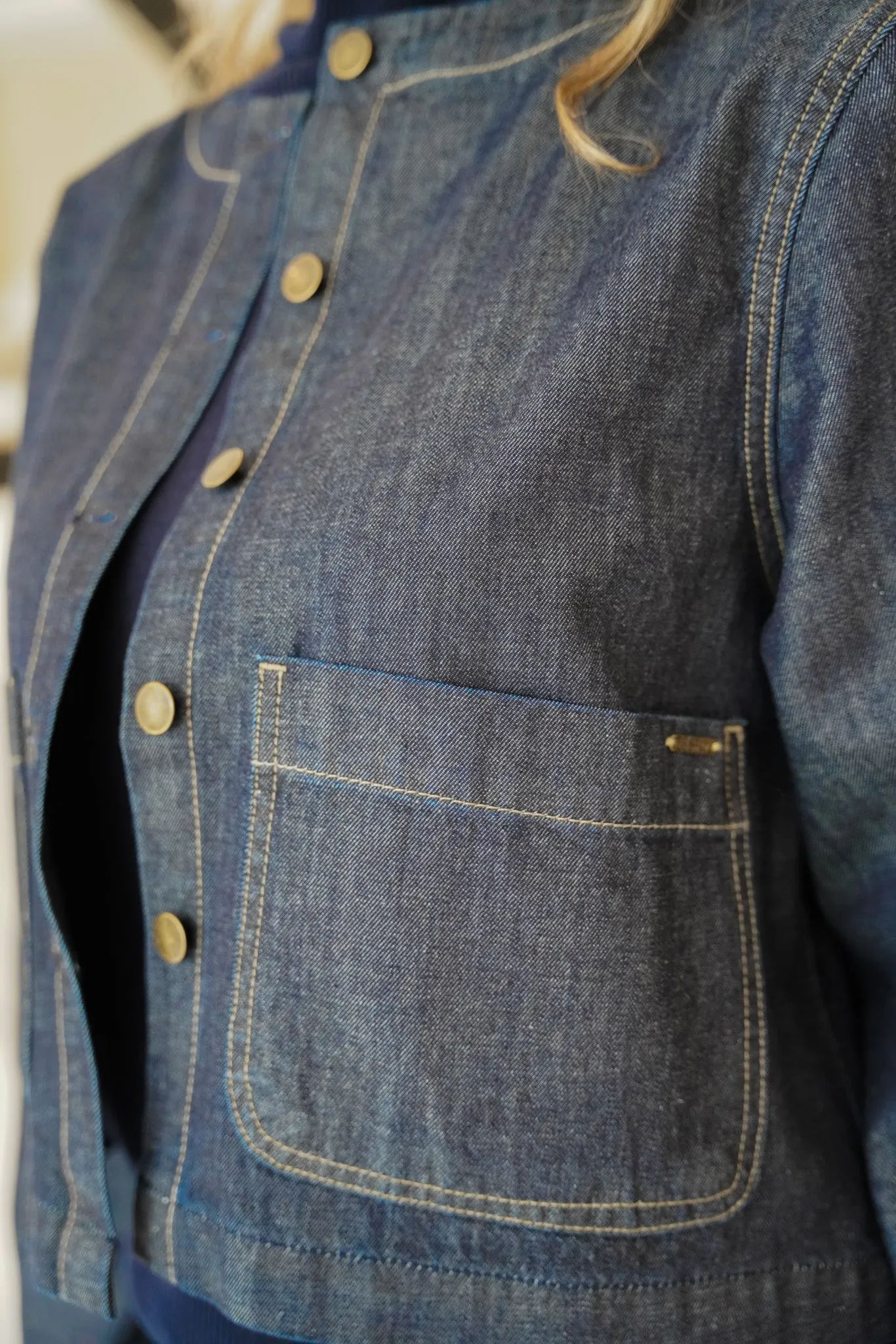 Enzyme Blue Cropped Jacket