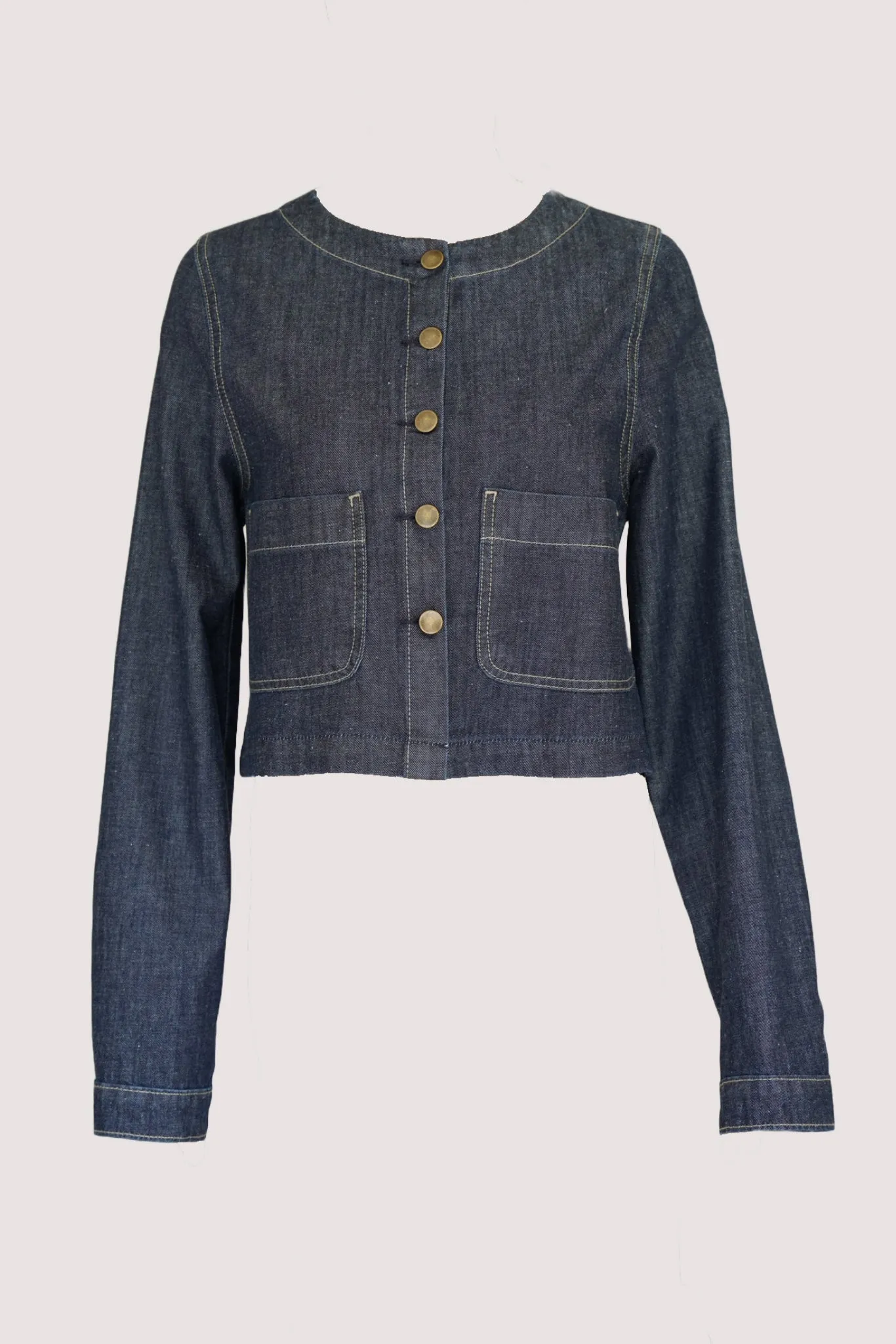 Enzyme Blue Cropped Jacket