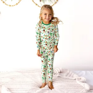 Forest Wonderland Lumberjacks Long Sleeve Pajama Set (2T-12Y)