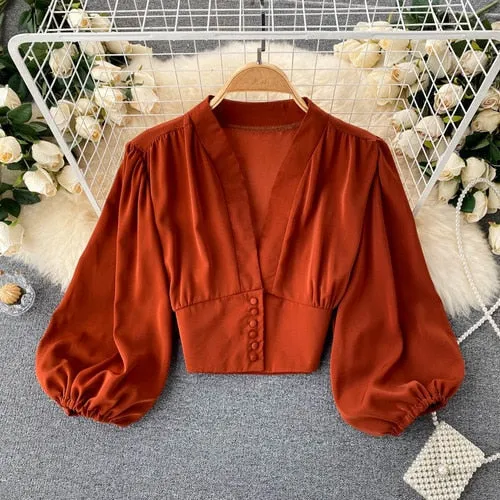 French Chic Casual Blouse