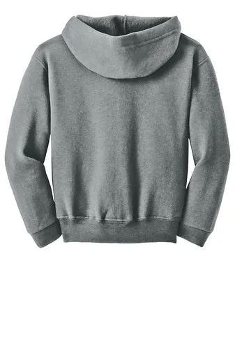 Gildan Youth Heavy Blend Full-Zip Hooded Sweatshirt - Sport Grey