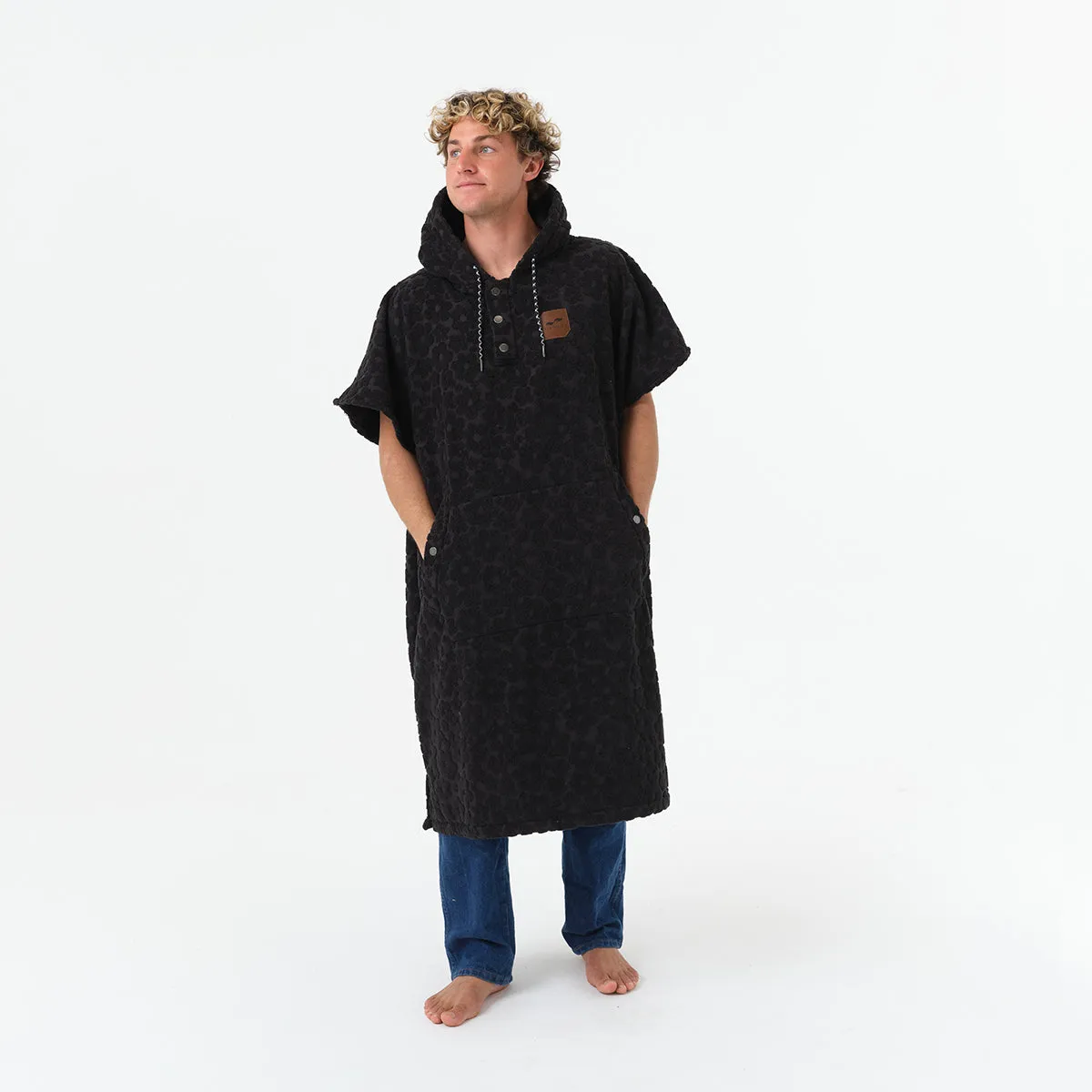Ginny Extra-Warm Poncho - Black