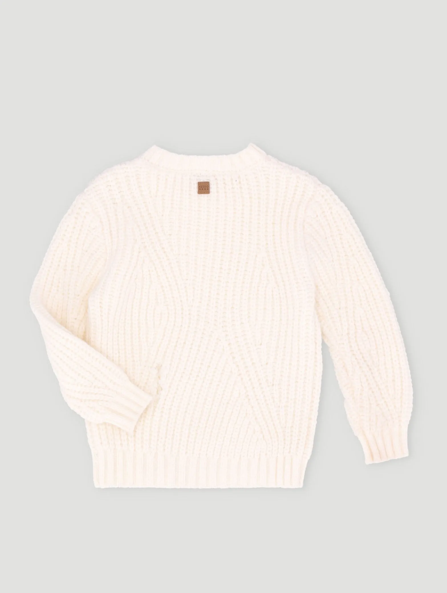 Girls Cream Chunky Knitwear