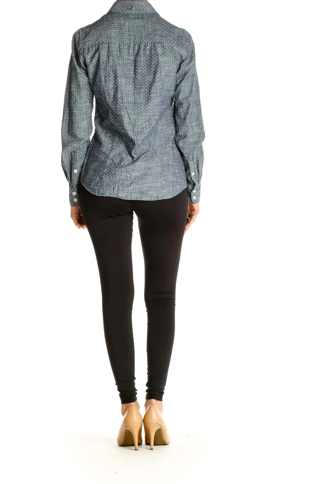 Gray Object Print All Day Wear Shirt