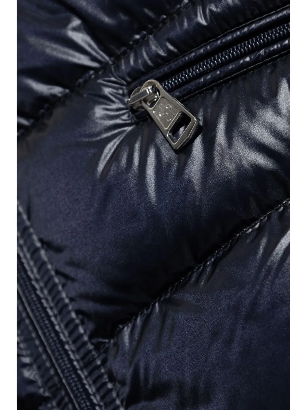Gui logo-patch puffer gilet