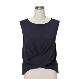 Gym Wear Twisted Tops Navy