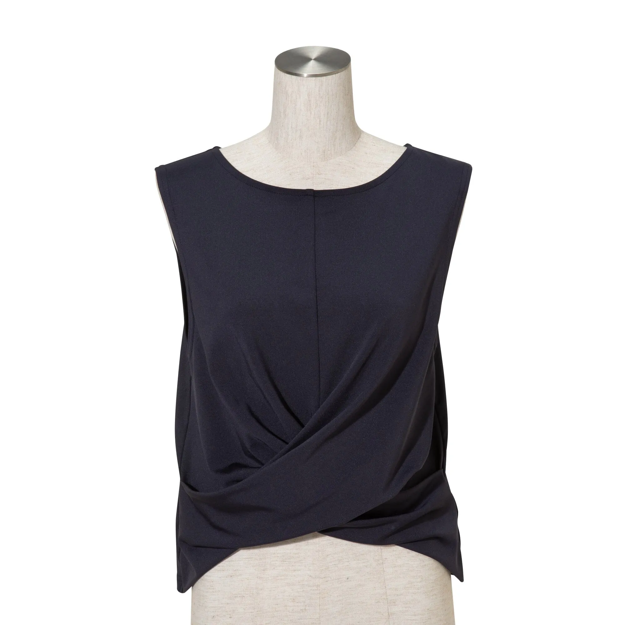 Gym Wear Twisted Tops Navy