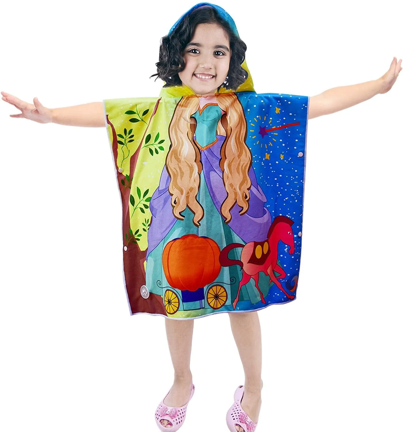 Hooded Bath Beach Towel  Cinderella