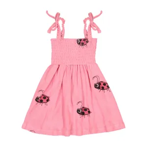 Hugo Loves Tiki Terry 80's Dress - Pink Ladybug