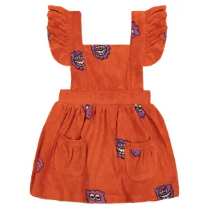 Hugo Loves Tiki Terry Ruffle Play Dress - Red Raspberries