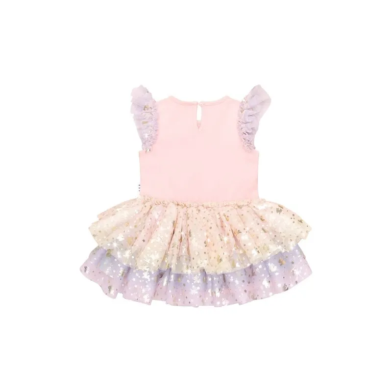 Huxbaby Reindeer Friends Tulle Dress