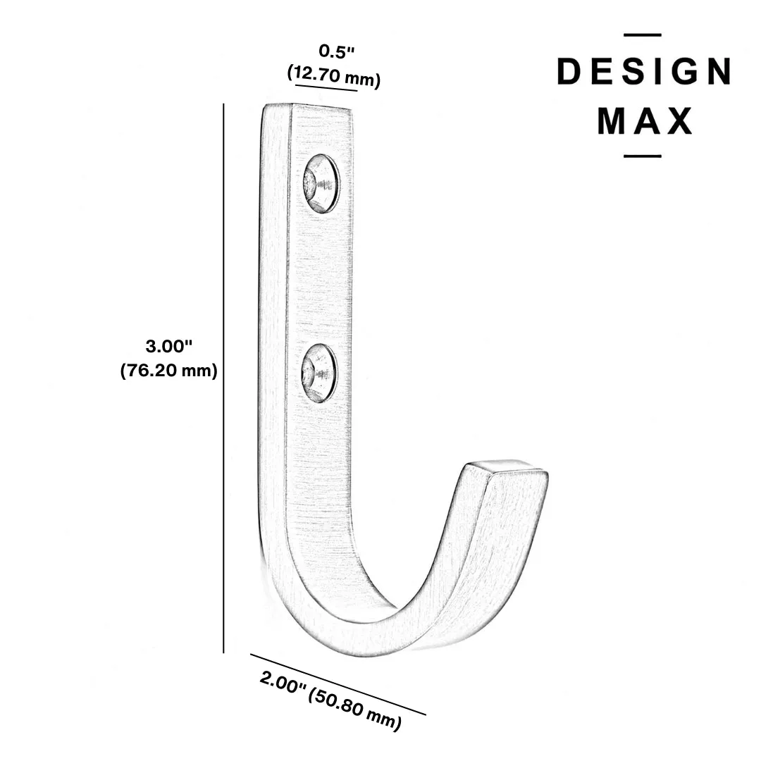Huxley J Matte Brass Mudroom Wall Hook
