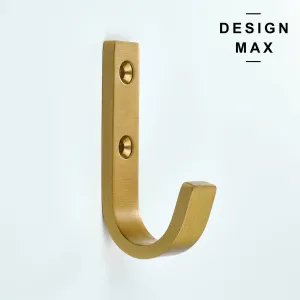 Huxley J Matte Brass Mudroom Wall Hook