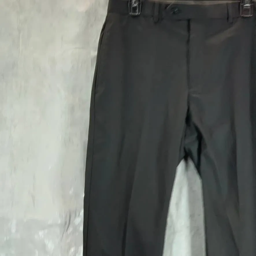 IZOD Men's Solid Black Regular Classic-Fit Suit Pants SZ 32X32