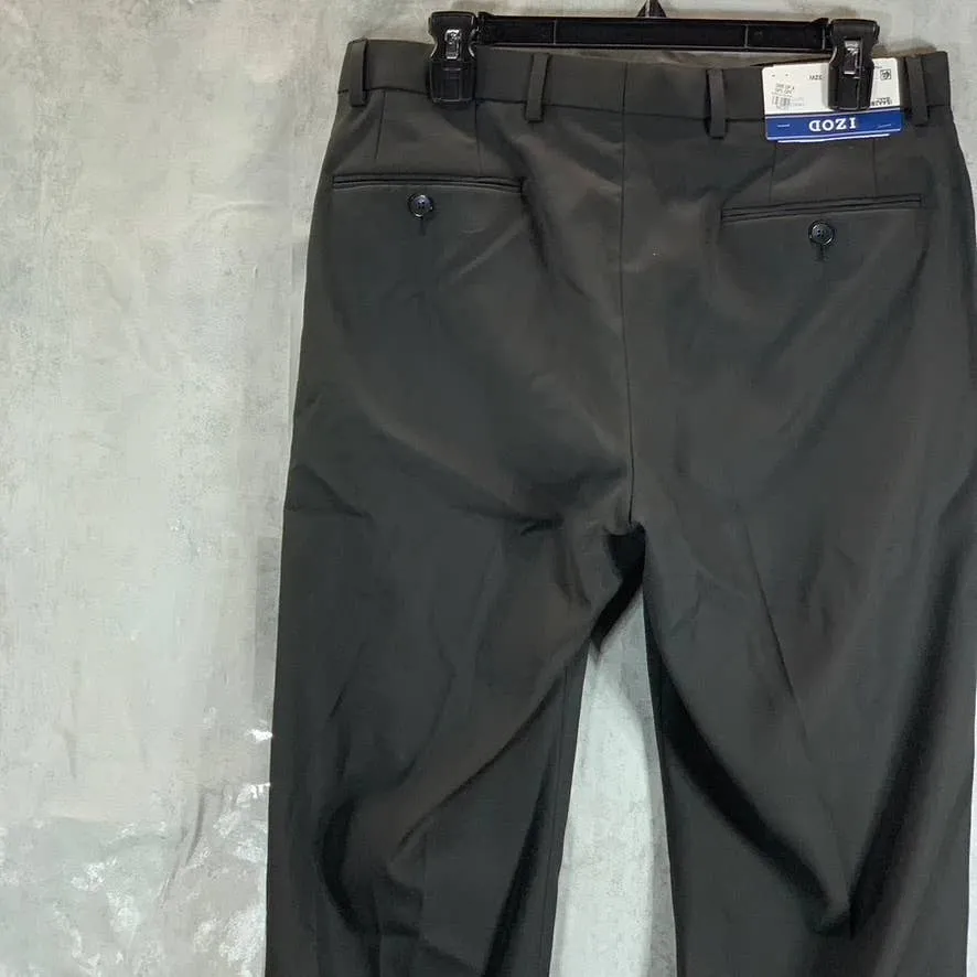 IZOD Men's Solid Black Regular Classic-Fit Suit Pants SZ 32X32