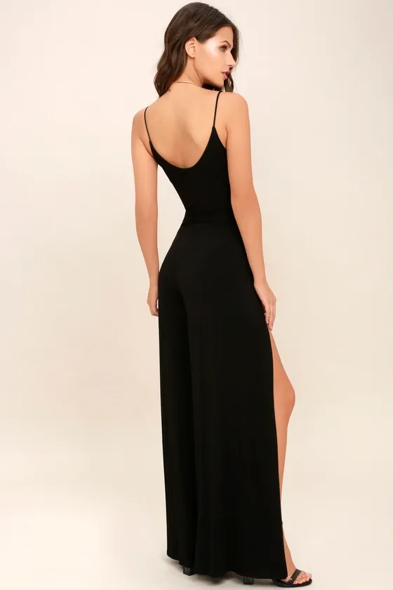 Just Breathe Black Jumpsuit