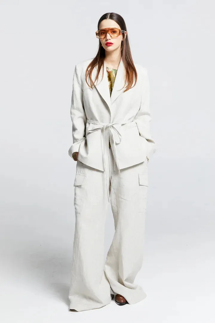 Karen Walker - Wilderland Tie Jacket Natural
