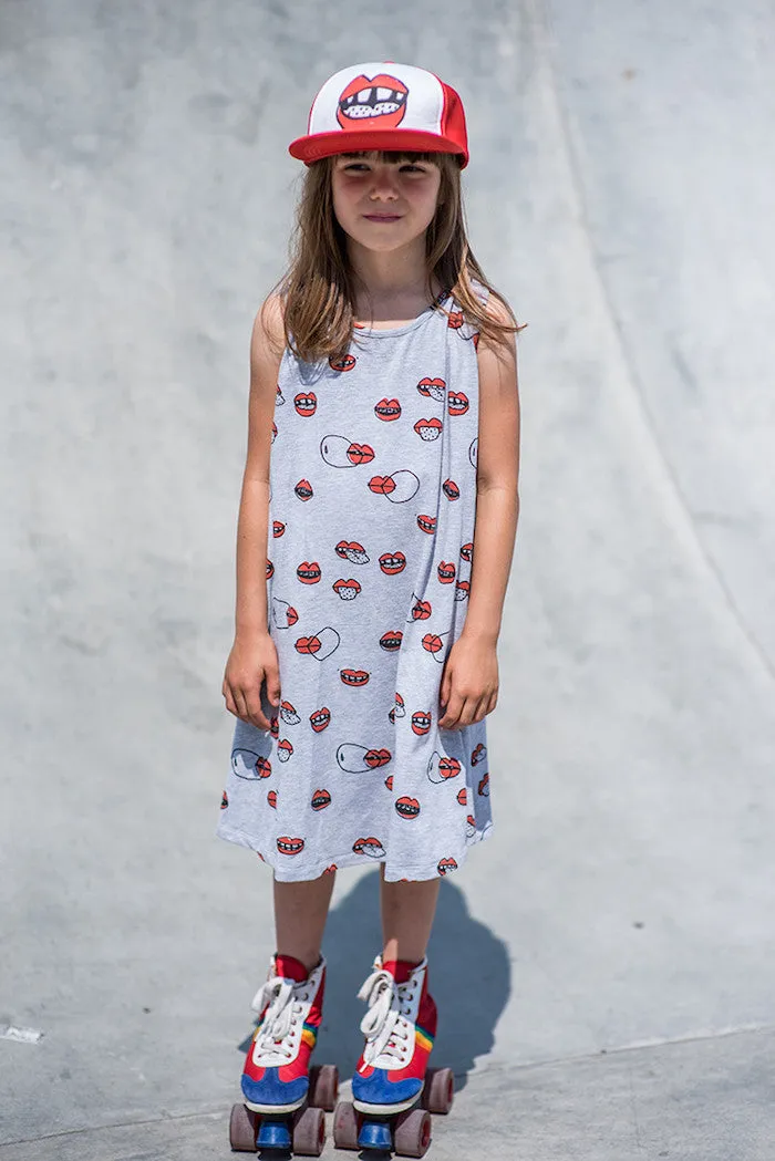 Kukukid Dancing Dress Grey Melange Lips