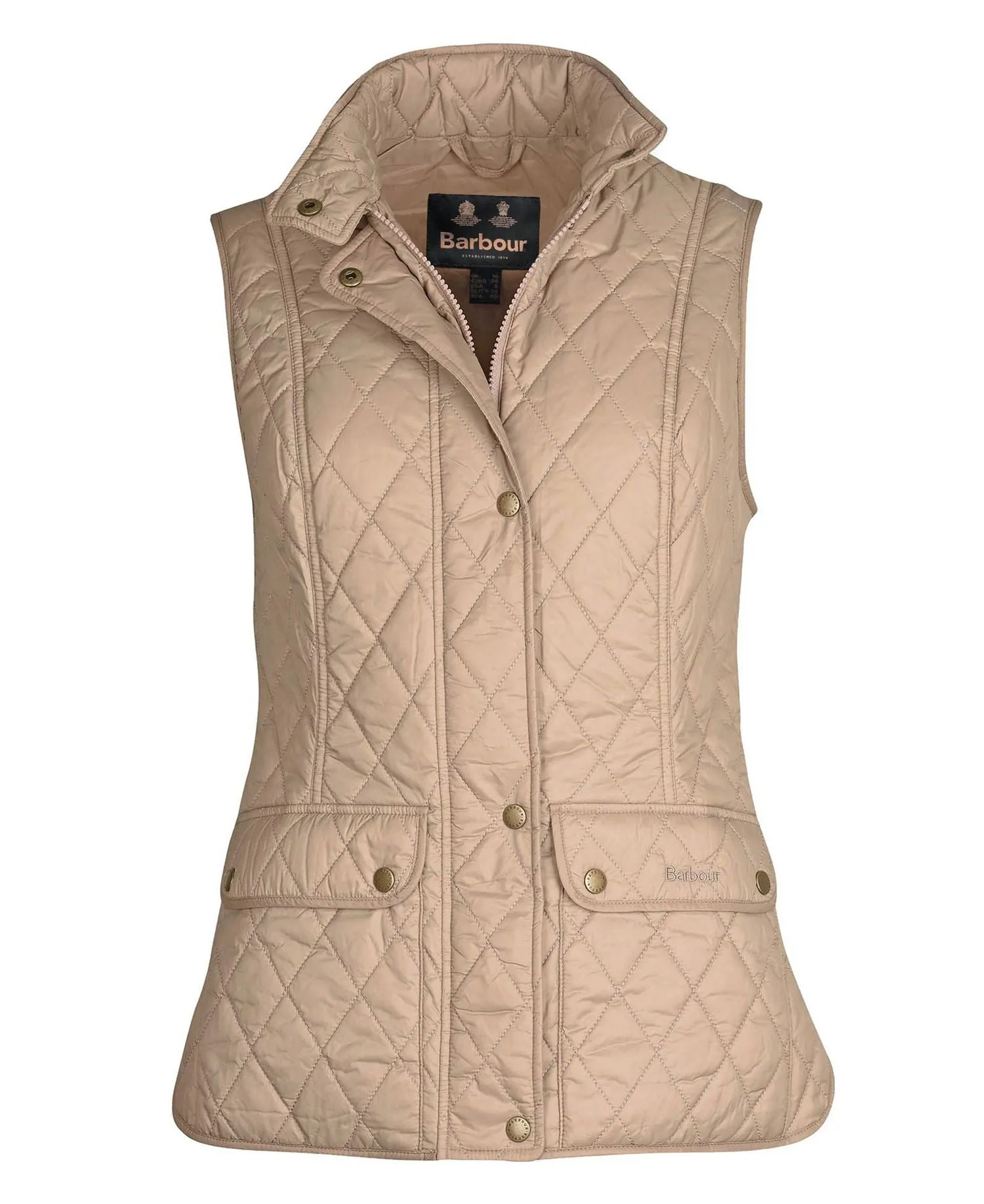 LADIES BARBOUR OTTERBURN GILET - LT TRENCH