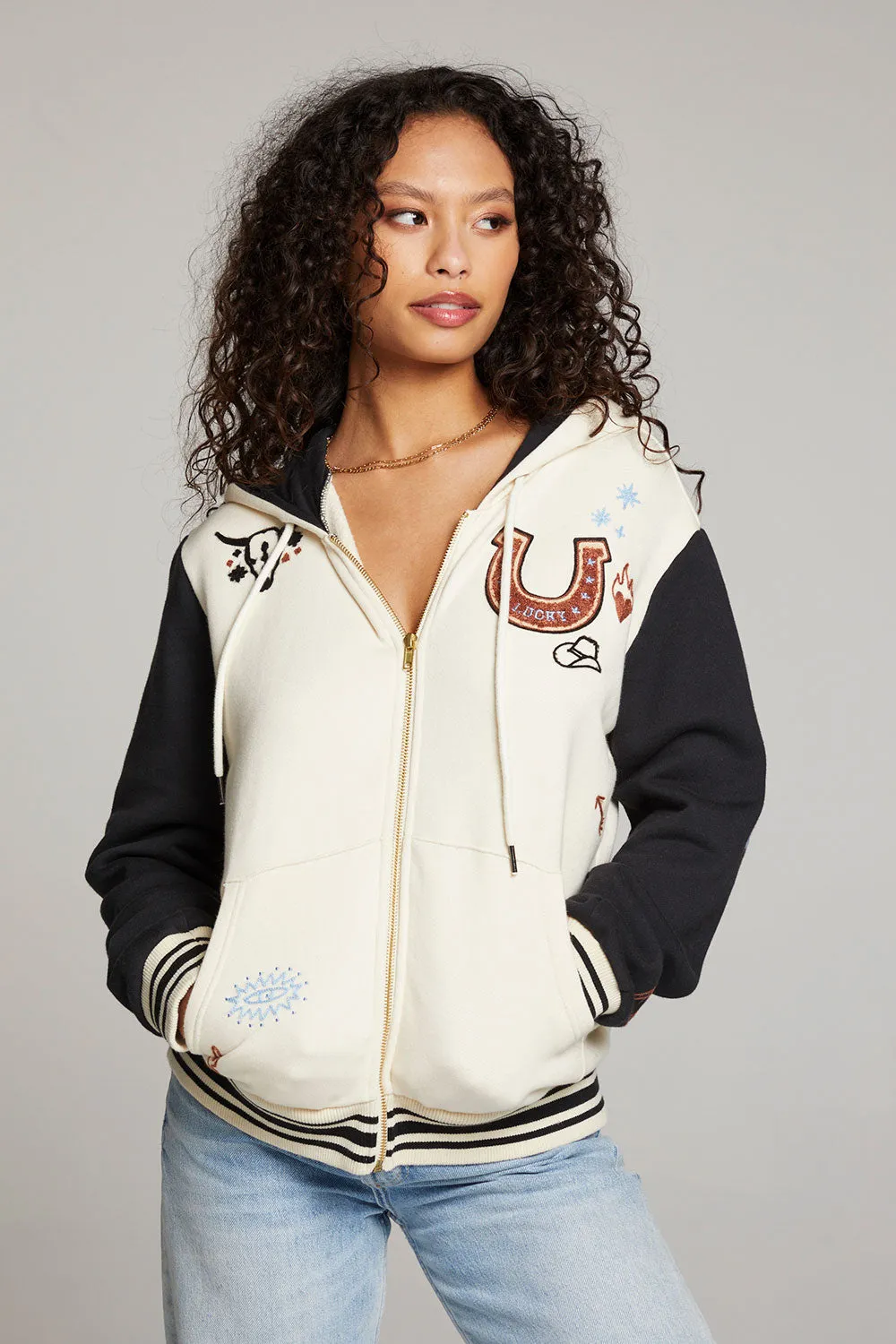 Lady Luck Zip Up Hoodie