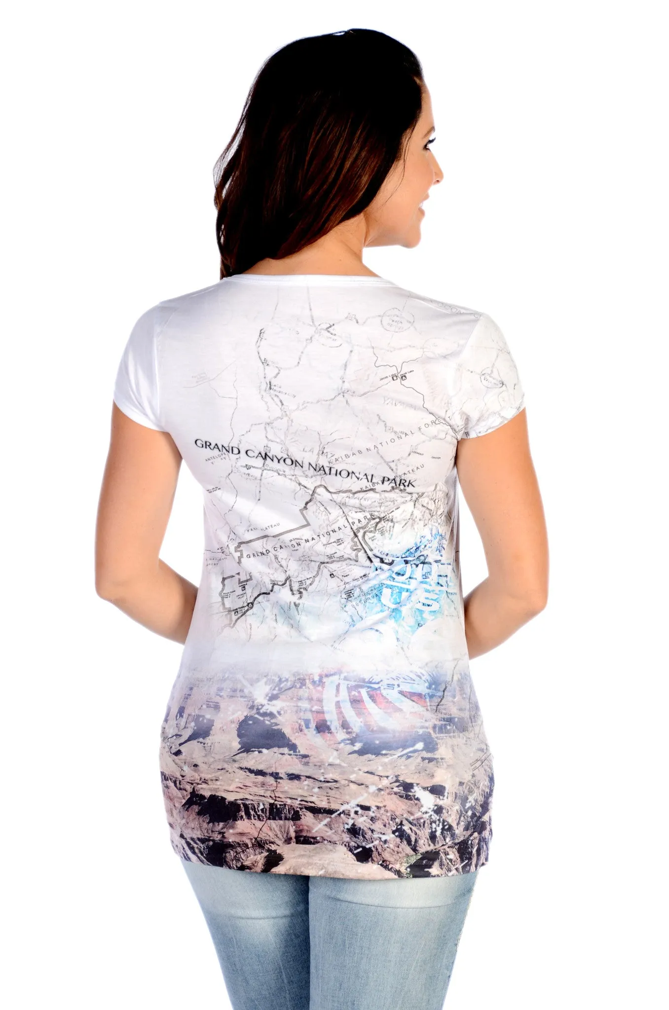 Liberty Wear Collection Tops: Historic Grand Canyon Cartography