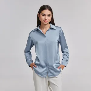 Long Sleeve Satin Shirt