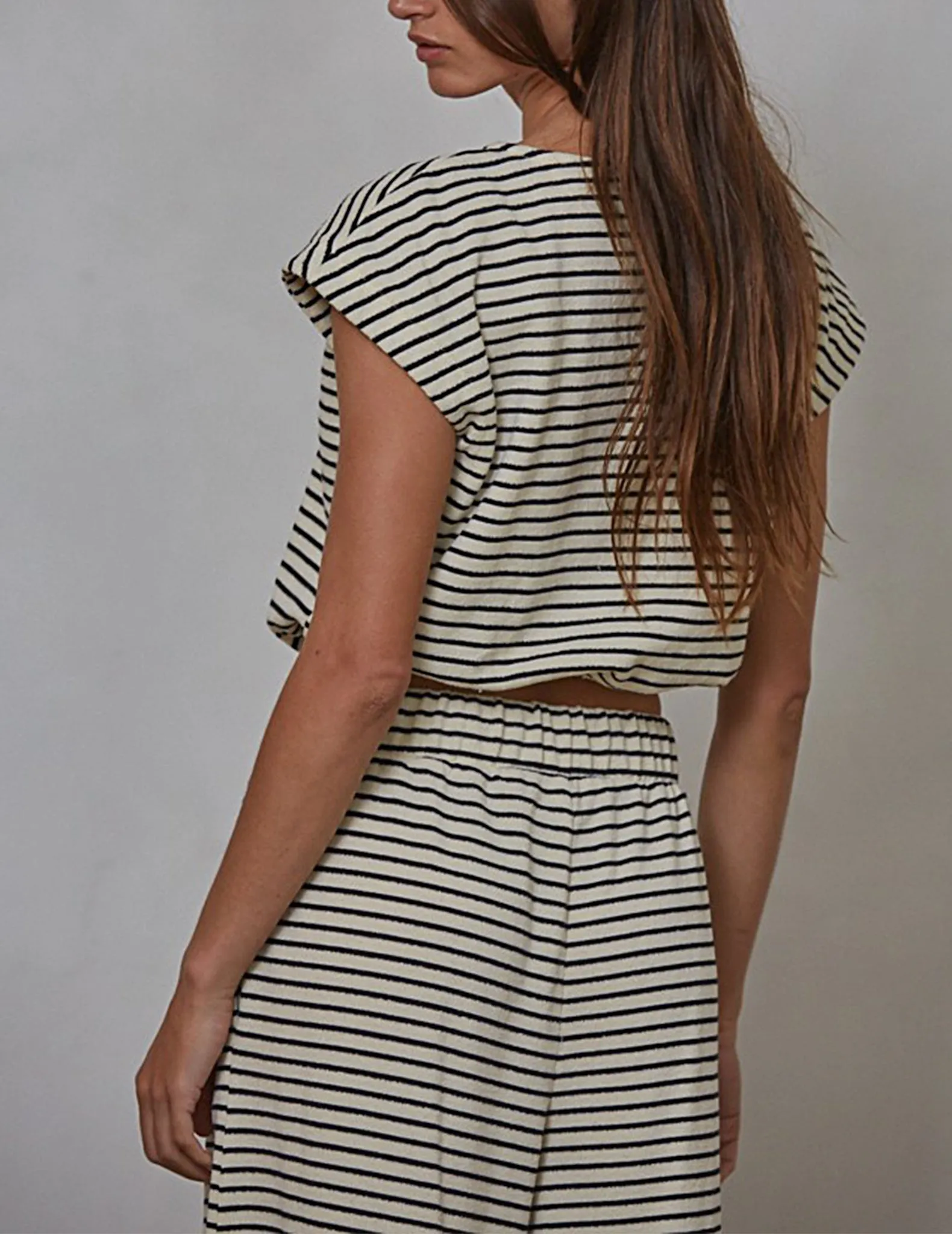 Magda Striped Knit Top