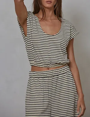 Magda Striped Knit Top