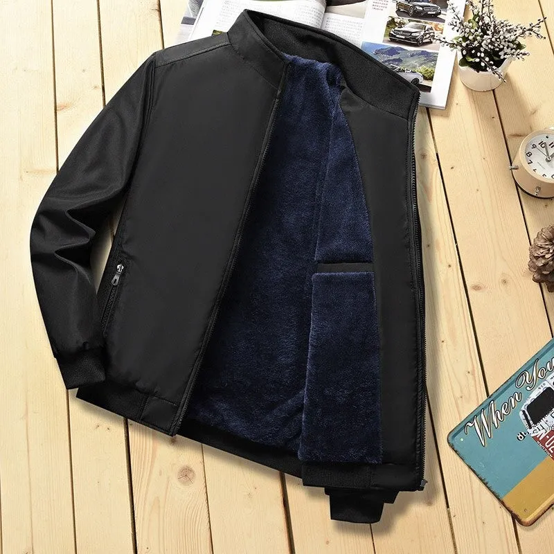 Men Smart Winter Jacket Stand Collar