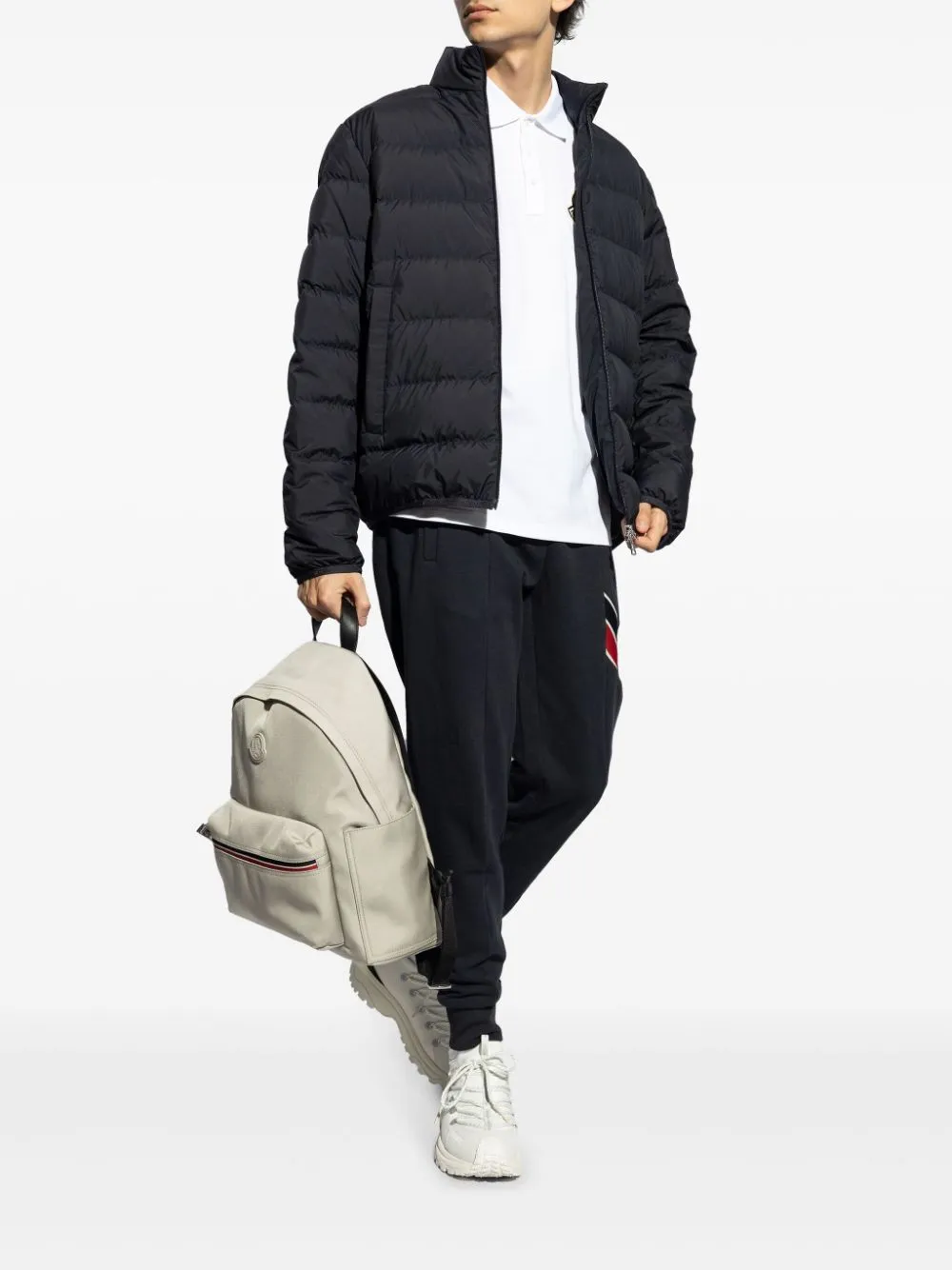 mock neck down jacket