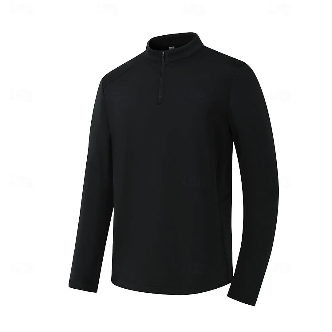 Multifunctional Quarter Zip Sporty Standing Collar Hoodies Sweatshirt