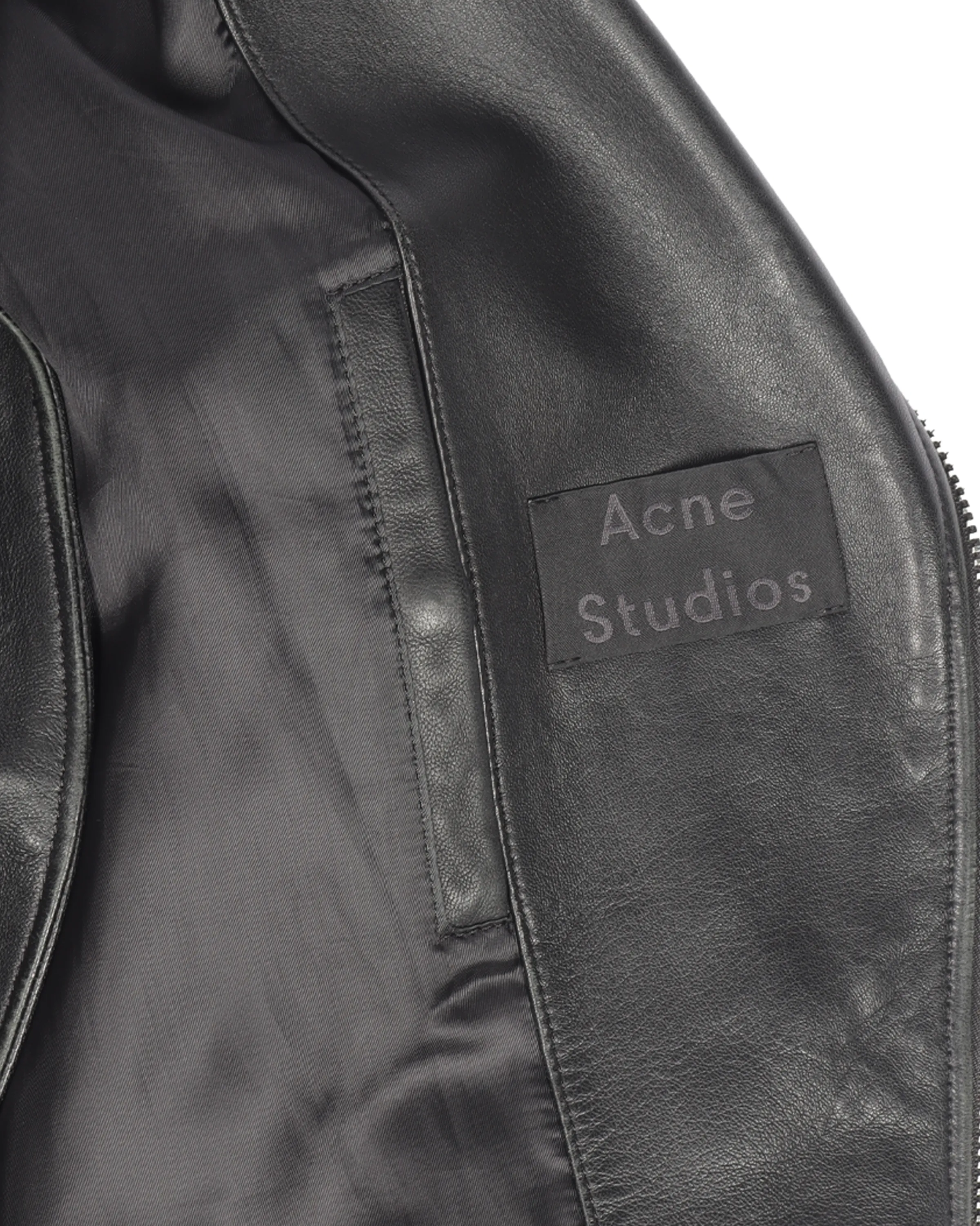 Nate Clean Lamb Leather Motorcycle Jacket