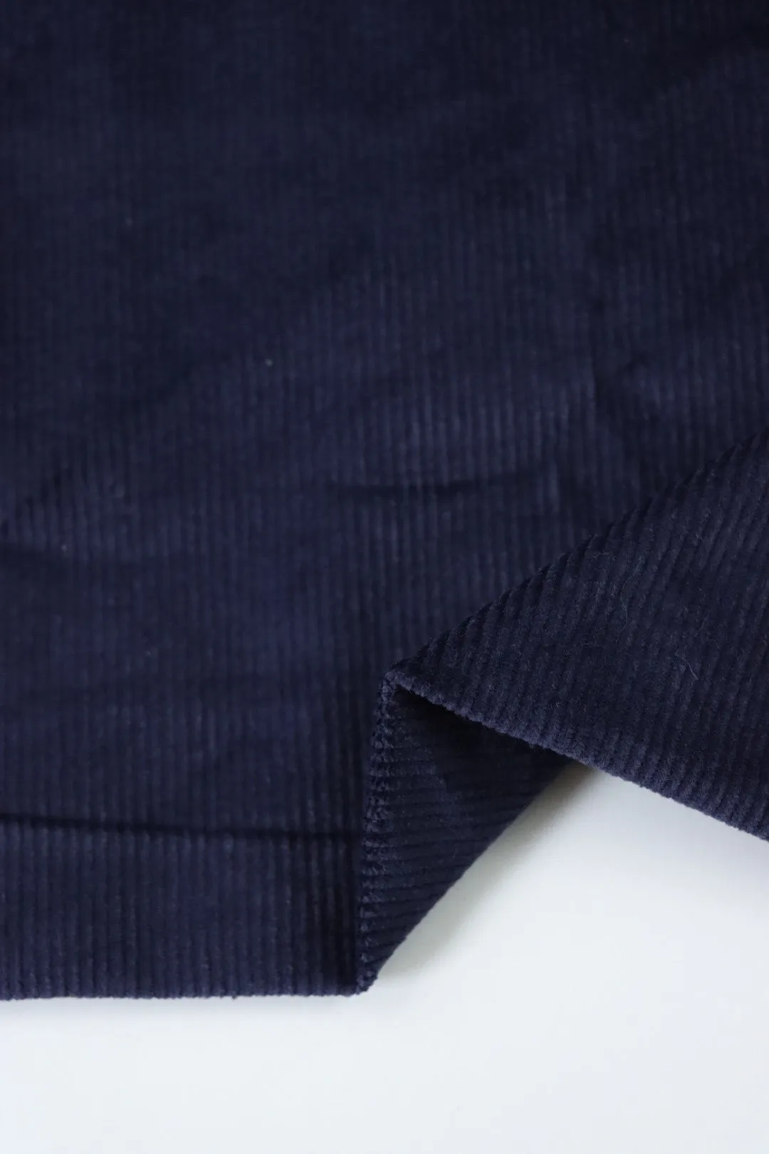 Navy 11 Wale Manchester Stretch Corduroy