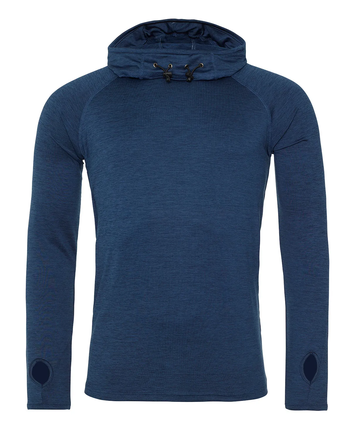 Navy Melange - Cool cowl neck top