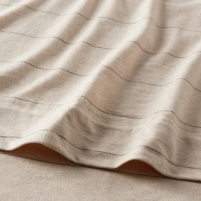 New - King Cotton Jersey Sheet Set Black Striped - Threshold