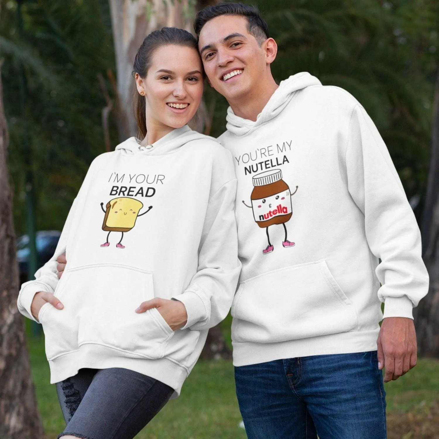 Nutella & Bread Fans' Matching Sets - Celebrate Love - Perfect Duo Outfits for Couples