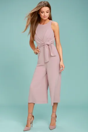 On Track Mauve Midi Jumpsuit.