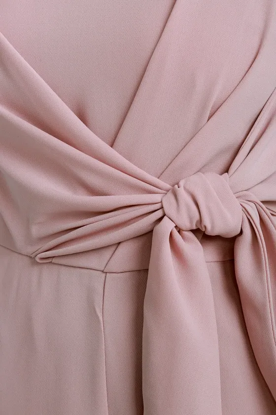 On Track Mauve Midi Jumpsuit.