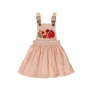 Peggy Zen pinafore in pale pink