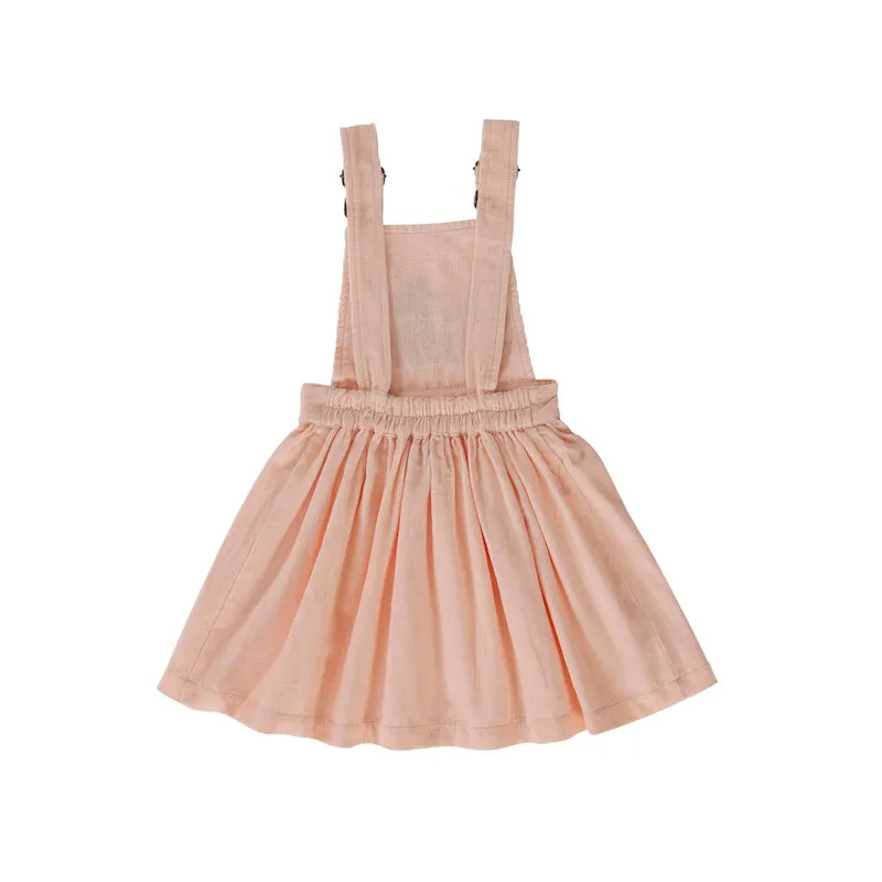 Peggy Zen pinafore in pale pink