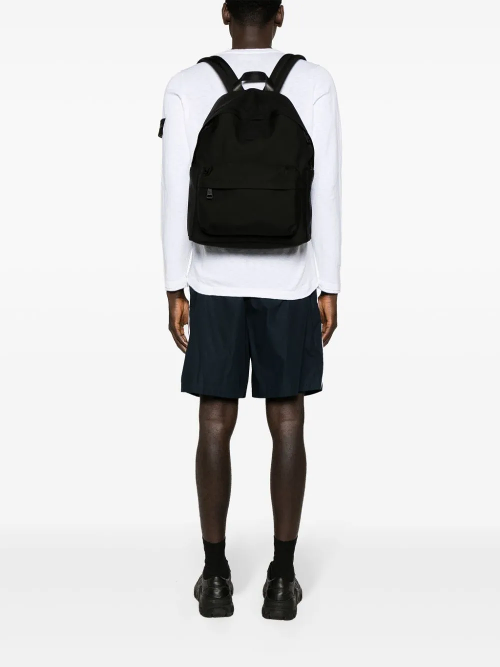 Pierrick rubberised-logo backpack