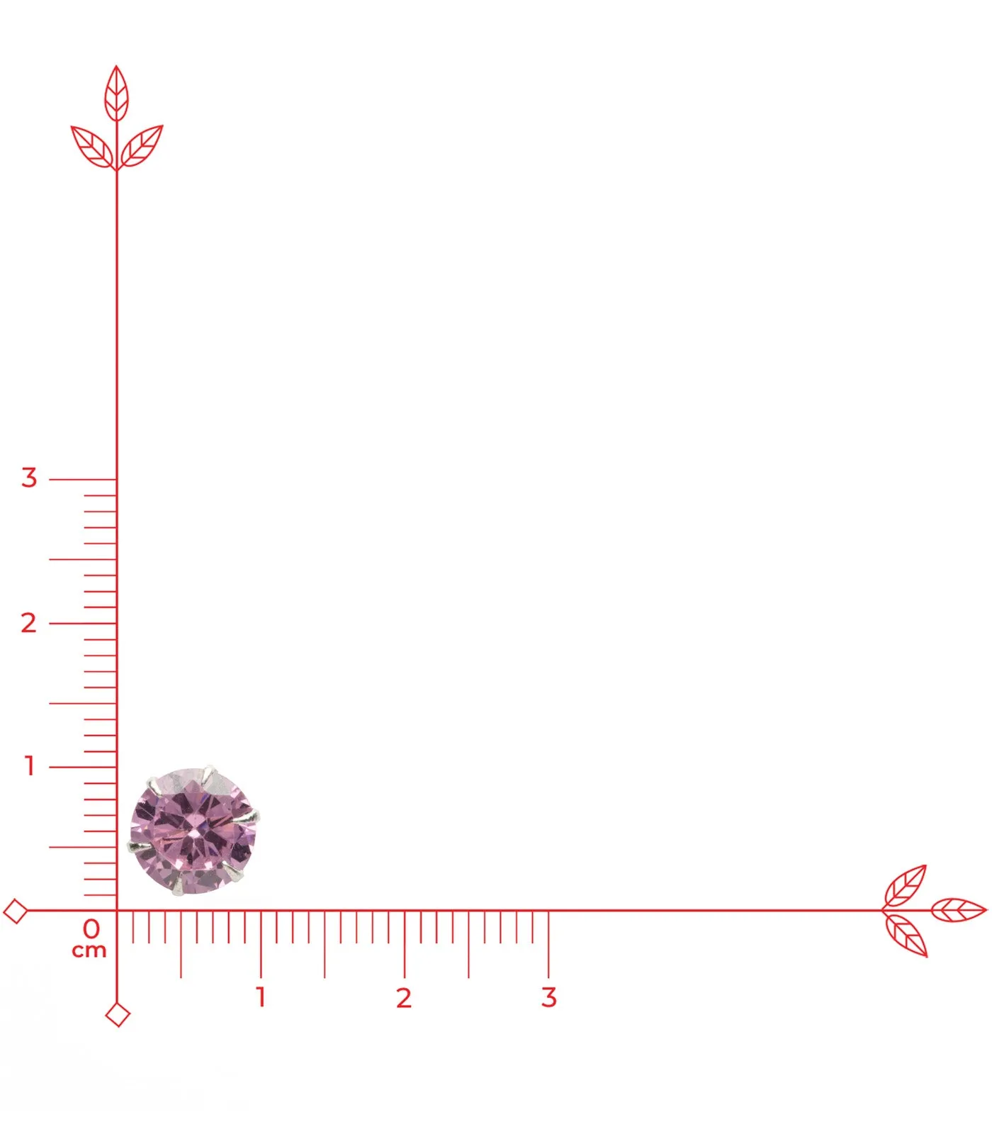 Pink Round Tops (Silver)