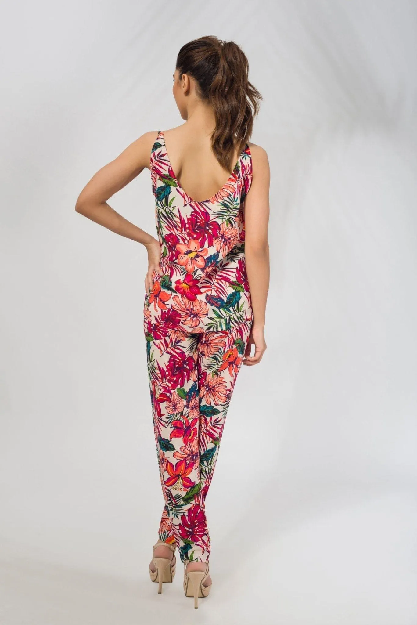 Pleated Pant in Potpourri Print