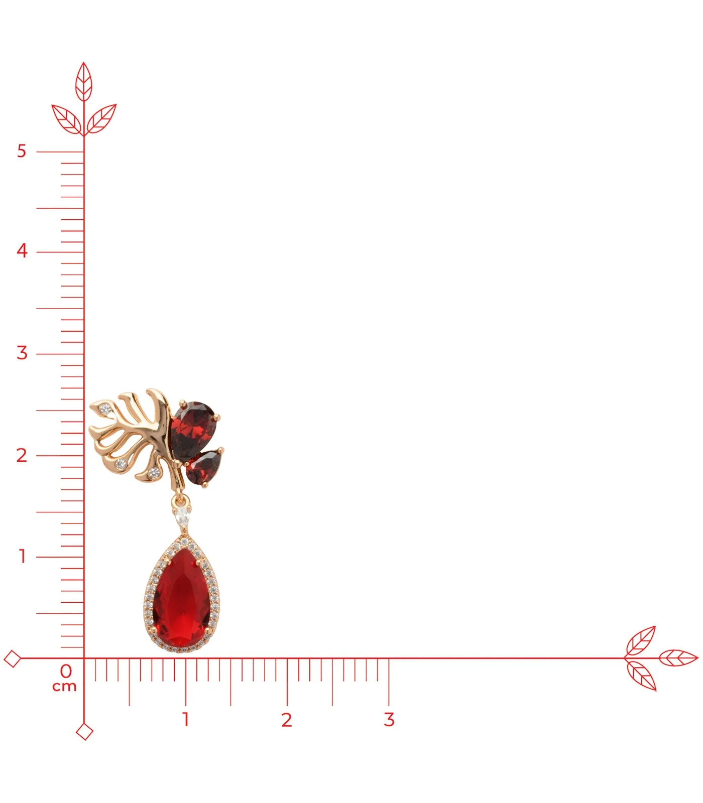 Red Leaf Tops (Brass)