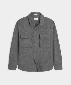 Relaxed Fit Knit Cashmere Overshirt