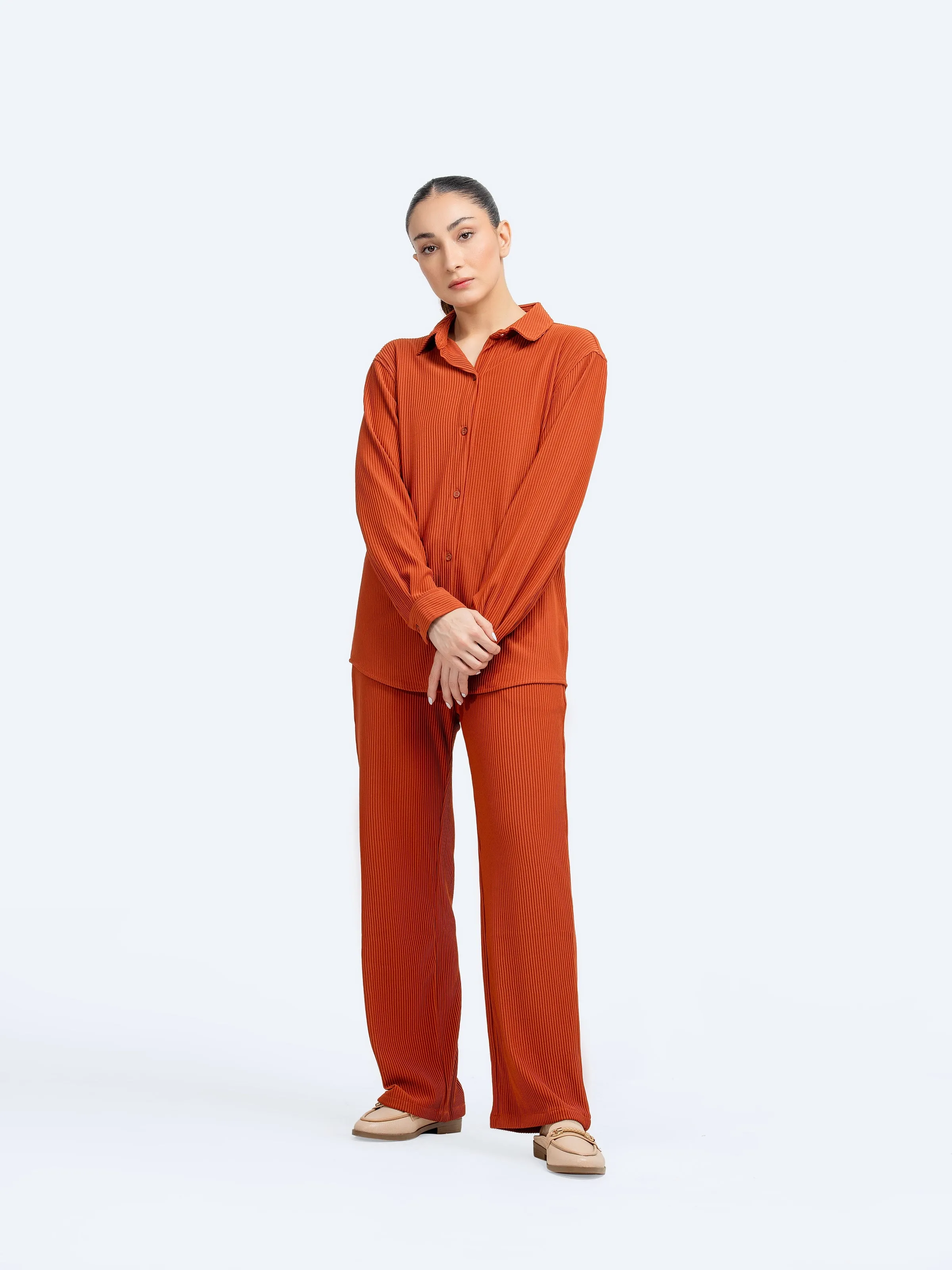 Relaxed Fit Textured Co-Ord Set - FWTCS5-103