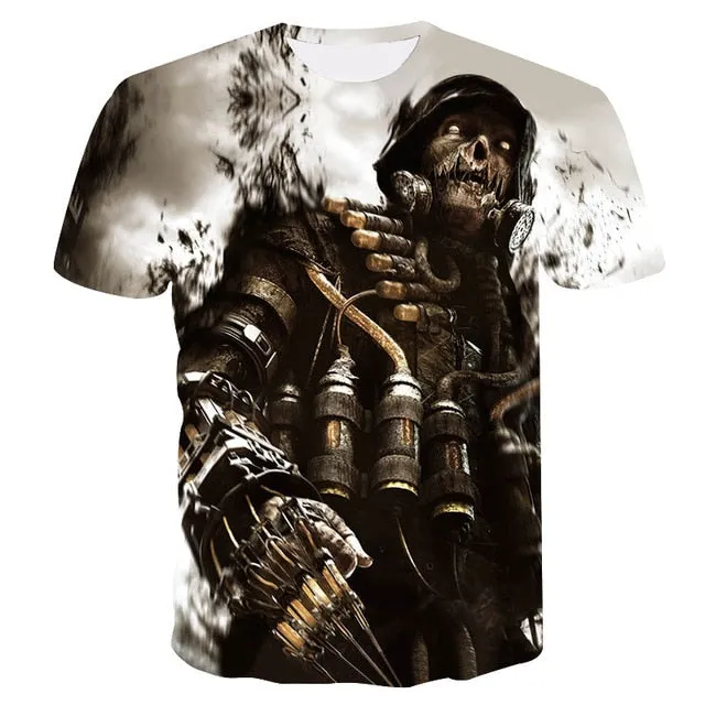 Shrek Shirt 3D Funny Casual T-Shirt Men's Hip Hop Round Neck Short Sleeve Tops Summer street fashion cool t-shirt Men's Wear