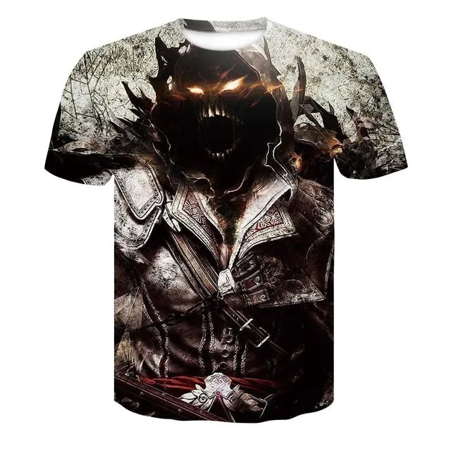 Shrek Shirt 3D Funny Casual T-Shirt Men's Hip Hop Round Neck Short Sleeve Tops Summer street fashion cool t-shirt Men's Wear