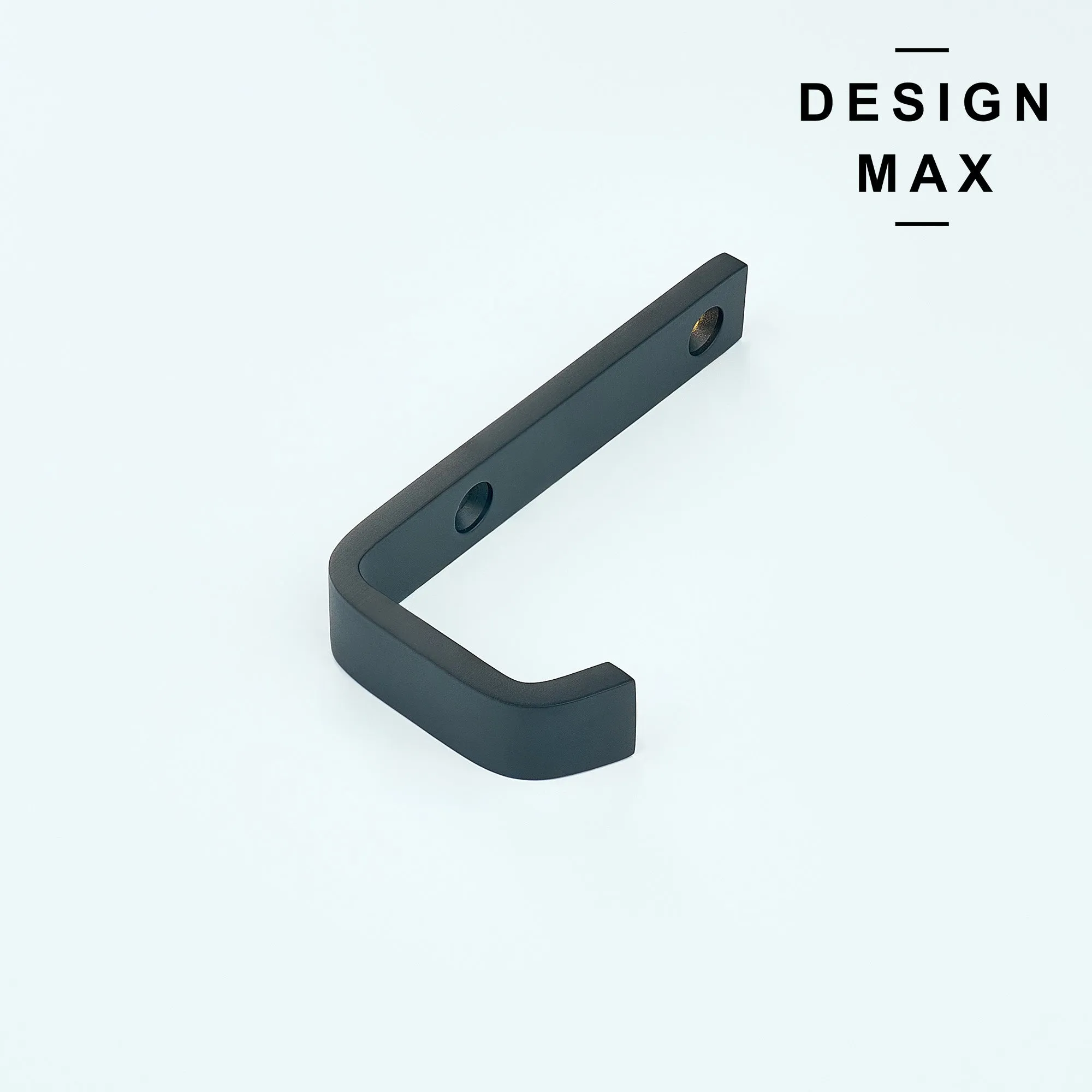 Tilden J Matte Black Mudroom Wall Hook