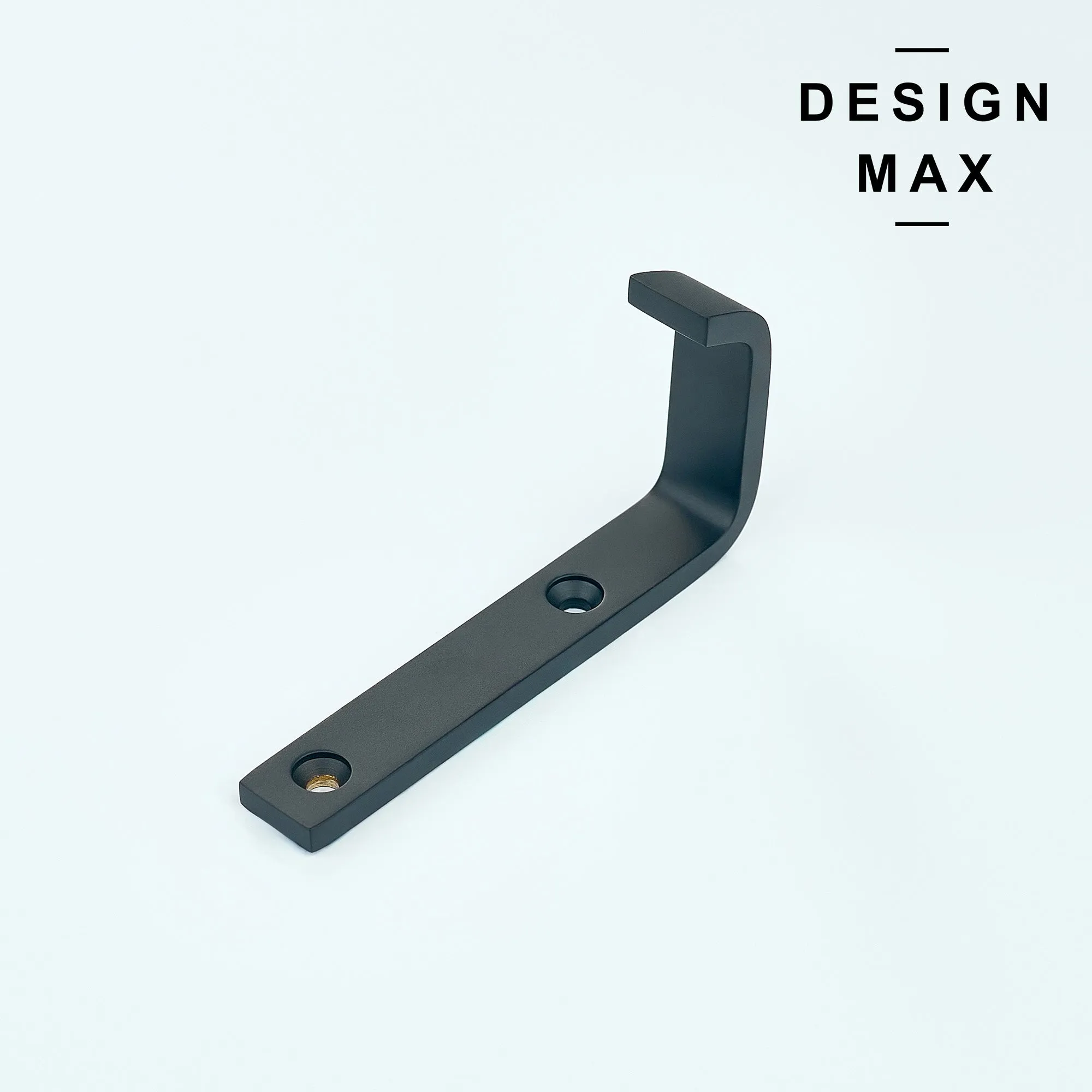 Tilden J Matte Black Mudroom Wall Hook